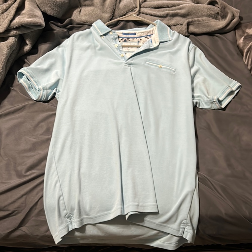 Denim and Flower Dress Short Sleeve Shirt